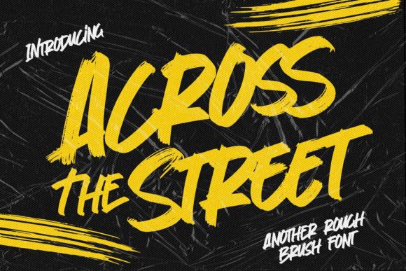 Across the Street: A Handwritten Display Font That Feels Like Home