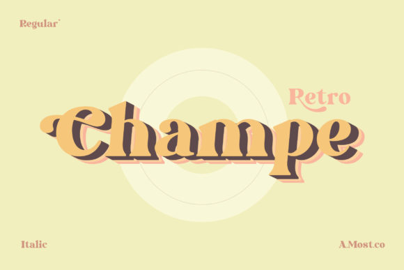 Champe: A Retro Display Typeface for Editorial Design
