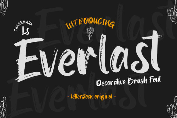 Everlast Display Font: A Bold Brushed Typeface for Web Design