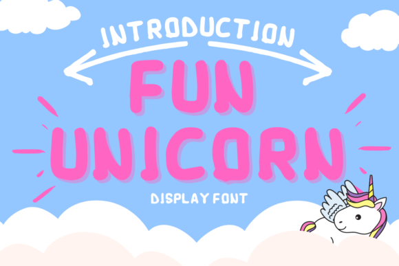 Fun Unicorn Font: Playful Display Type for Handmade Labels & Printables