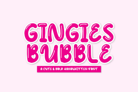 Gingies Bubble: A Playful Display Font for Makers