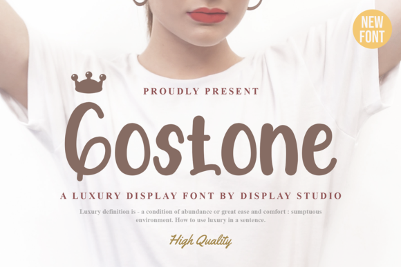 Gostone: A Bold Display Font for Editorial Impact