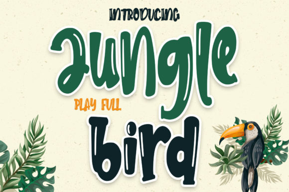 Jungle Bird: A Minimalist Display Font That Elevates Digital Branding
