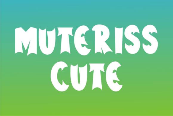 Muteriss Cute: A Bold Display Font for Handmade Creators