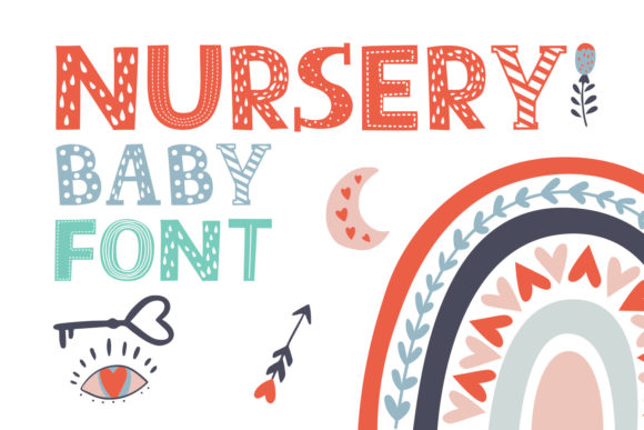 Nursery Baby Font: A Cheerful Display Typeface for Small Business Branding