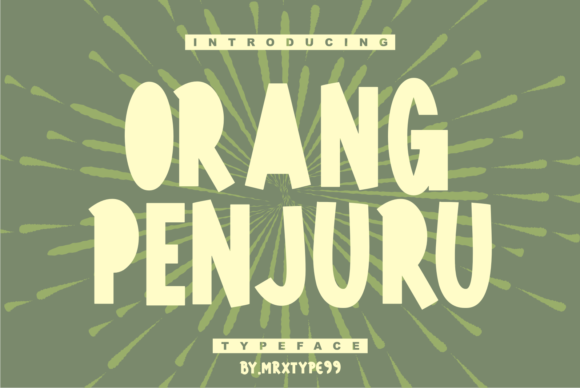 Orang Penjuru: A Bold Display Font That Anchors Real Brand Identity