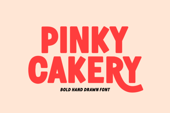 Pinky Cakery: A Playful Display Font for Digital Branding