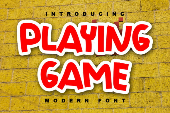 Playing Game Font: A Chunky, Friendly Display Typeface That Brings Brands to Life