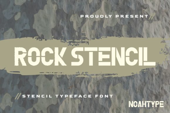 Rock Stencil: A Display Font with Grit and Grace