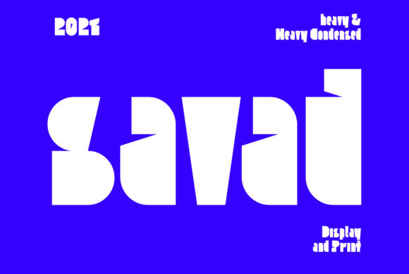 Savad: A Bold Display Font for Makers and Handmade Sellers
