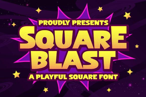 Square Blast: A Playful Display Font That Cuts Through the Feed