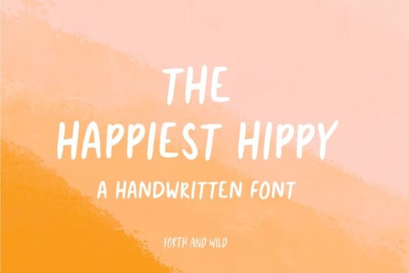 The Happiest Hippy: A Paint Brushed Font for Editorial Design
