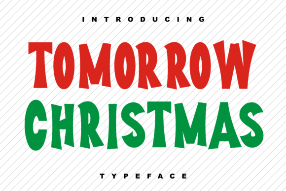 Tomorrow Christmas: A Bold Display Font for Real Branding Work