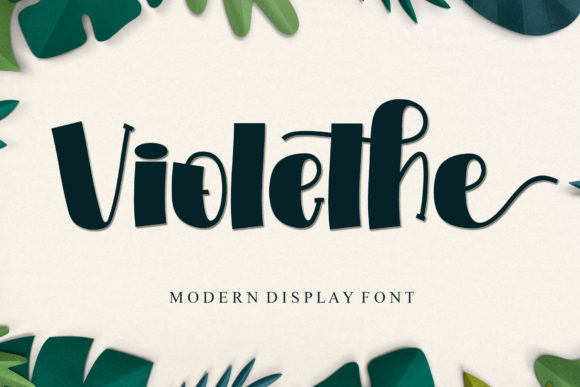 Violethe: A Display Font That Makes Your Campaign Stand Out