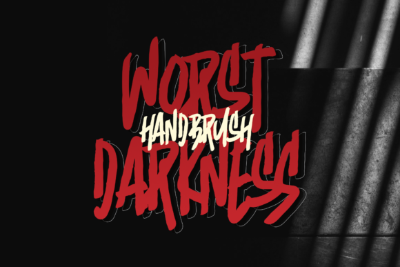 Worst Darkness: The Groovy Horror Display Font for Crafters